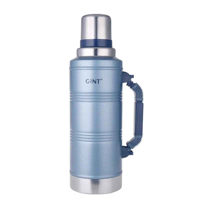 

handle portable hiking outdoor vacuum flask sublimation tumbler stainless steel water bottle