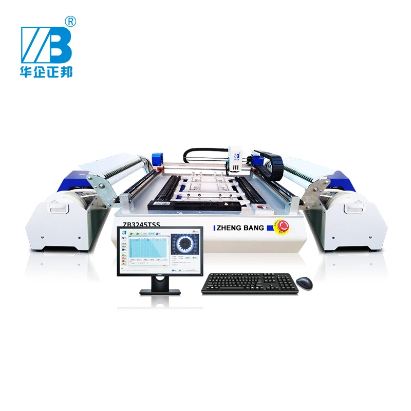 Smt Desktop Automatic Pcb Led Production Mini Low Cost Fast Speed Small 2 Heads Placement Light Pick And Place Machine