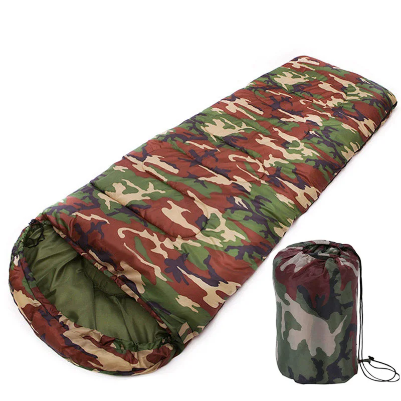 

Wholesale Cheap Outdoor 170T Polyester Adult Hollow Fiber Cotton Waterproof Travel Hiking Camping Envelope Sleeping Bag, Blue, green, red