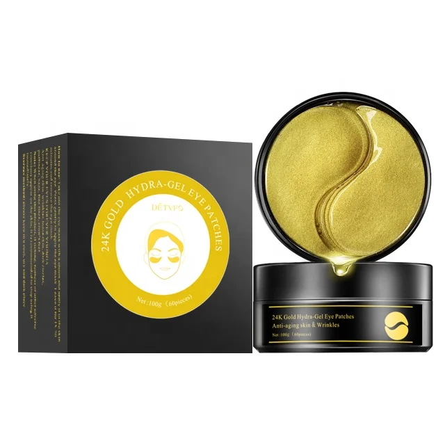 

Soothing Line Firming Eye Pouch Lighten Dark Circles hydrogel remove dark circle Golden 24k gold eye mask