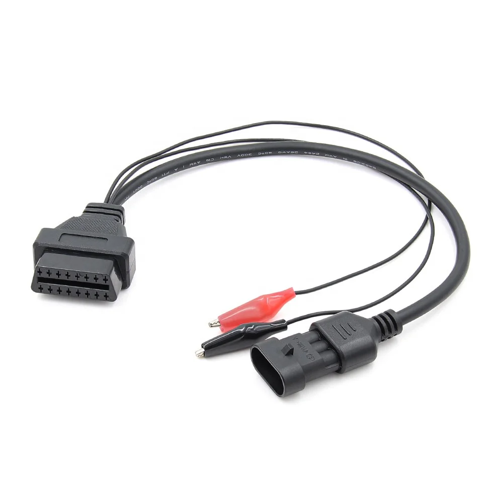 

Compatible for Fiat 3PIN for Lancia OBD OBD2 3PIN to 16PIN Car Diagnostic Cable Car Scanner Tool Cable