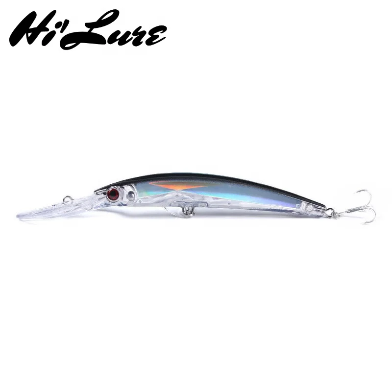 

130mm 25g Crystal Minnow Fishing Lure Hard Bait Floating Seabass isca artificial HDM02, 8 colors