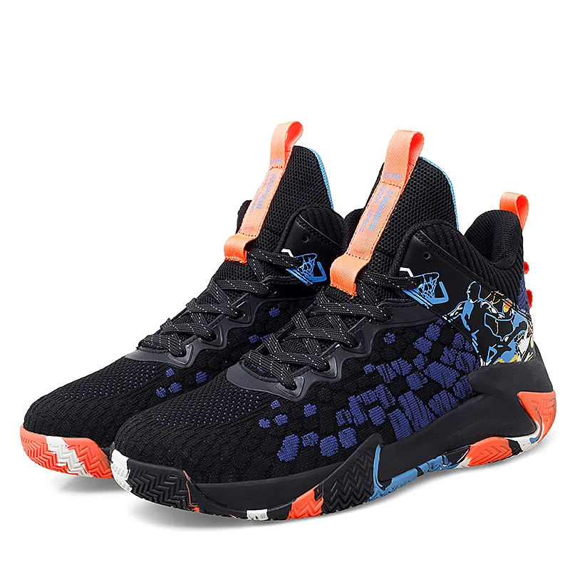

Custom New Professional Outdoor Sports Breathable Men Basketball Shoe, Red/black+gery/black+purple