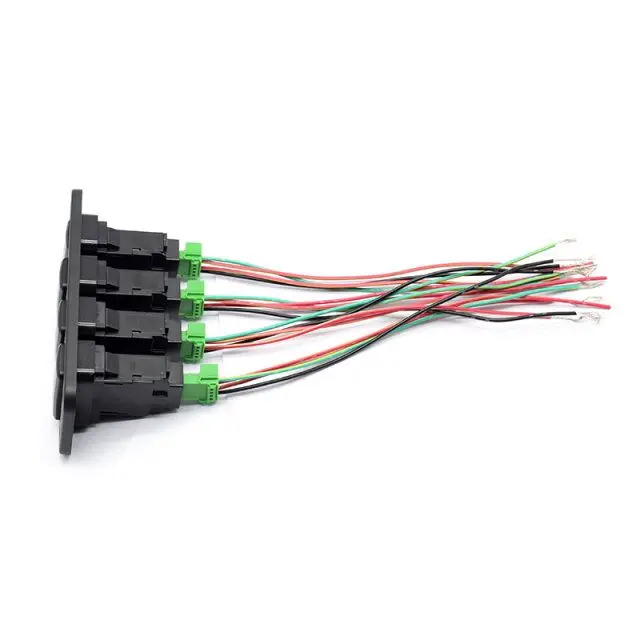 12V on off switch panel 4 gang LED Push Switch Panel for Auto Car To yota 40*20mm aftermarket parts