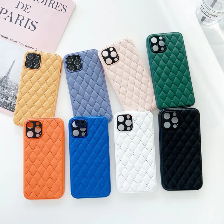 

For iphone 13 case Fashion Geometry PU Leather design shock-proof phone case for iphone 12 13 pro max 11 7 8 plus X XR XSmax, Multiple
