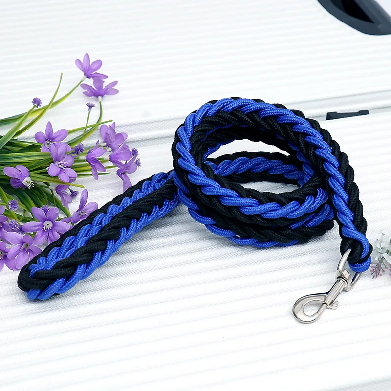 

1.3m Dog Leash Rope Braided Dog Rope Leash Cotton Multiple Colors Wholesale Large Dog Leash