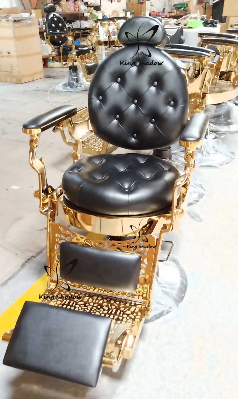 Kingshadow Antique Luxury Barber Shop Barber Chairs Set Used Barber