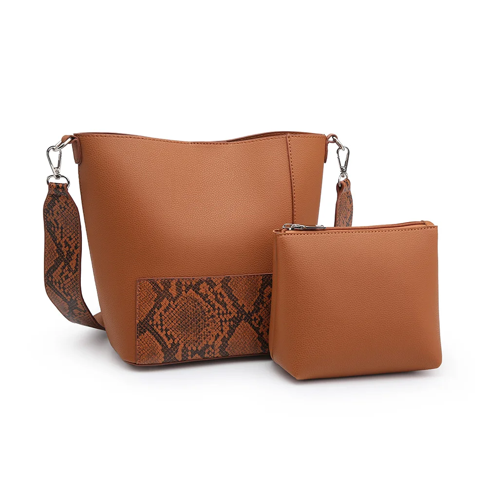 

2021 New Arrival sac a main Big Capacity 2 In 1 Set Lady Casual Tote Bag PU Leather Women Fashion Hand Bags 2021 Women Lady, Black/gray/brown/khaki/yellow