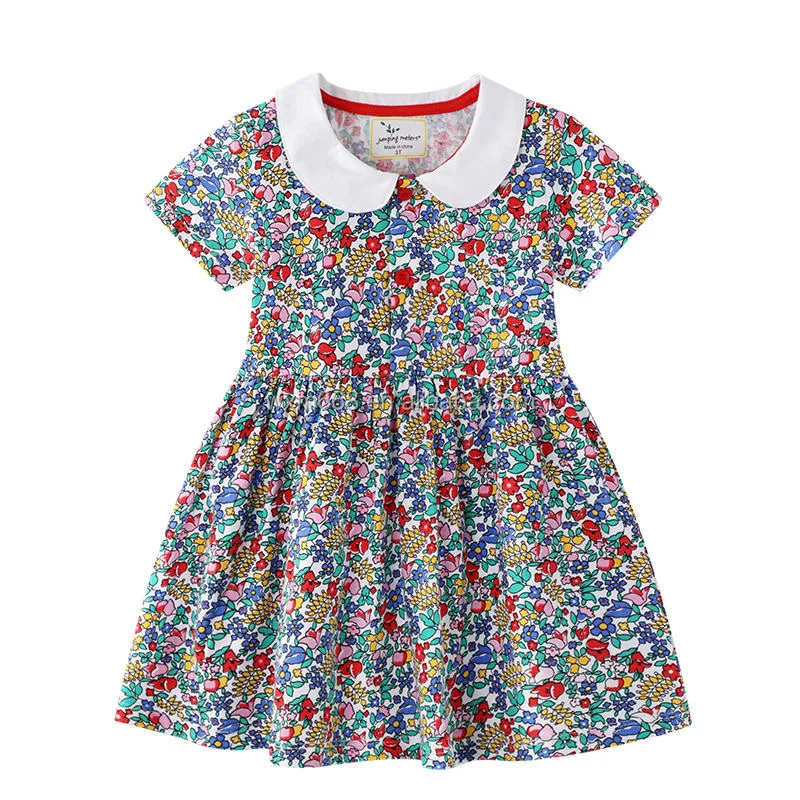 

2020 Ins Style European America Toddler Kids Summer Clothings Casual Fashion 2-12 Baby Girl Dresses