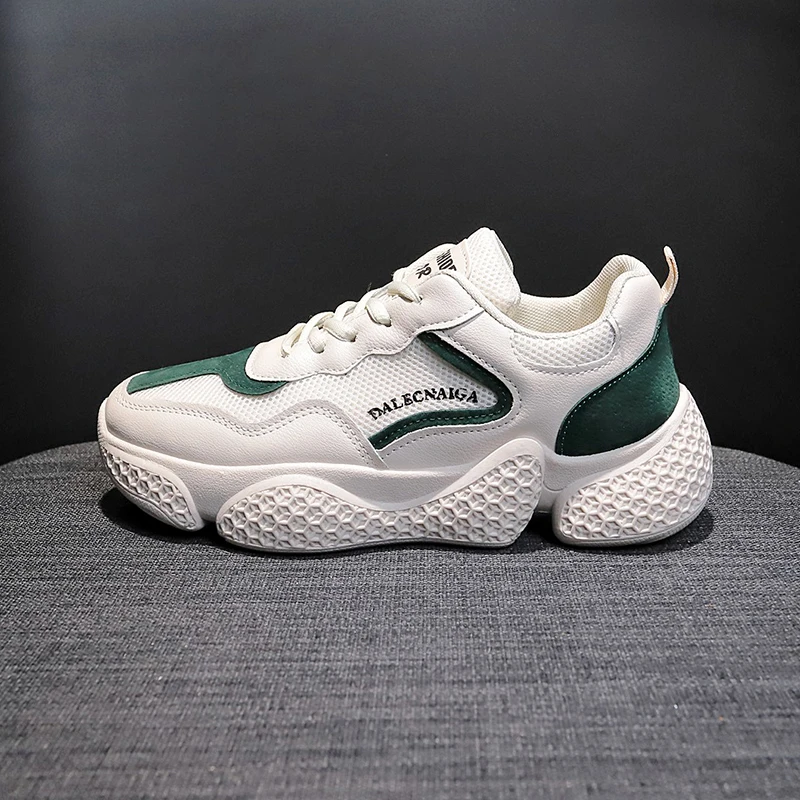 

In stock wholesales mesh shoes sport women's fashion sneakers, Grey, green