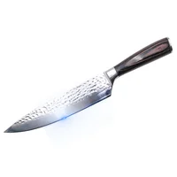 

Famous Stainless steel POM handle kitchen knives hammer chef knife