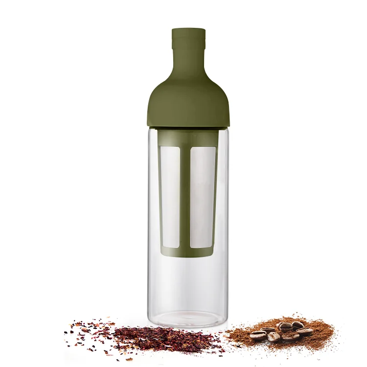 

Hot Selling Brewing Glass Carafe with Removable Stainless Steel Filter Airtight Cold Brew Iced Coffee Maker and Tea Infuser