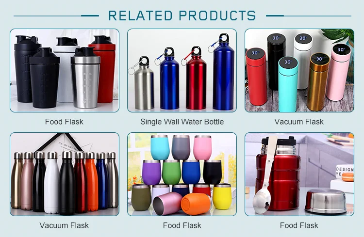 New Design 1L Vacuum Insulated Sport Gym Camping Stainless Steel Water Bottle With Handle