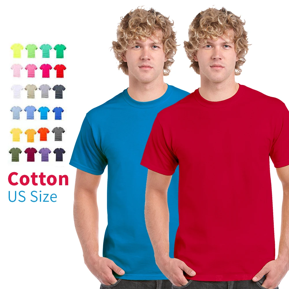 

US SIZE T SHIRT summer High Quality Men Cotton polyester T Shirt