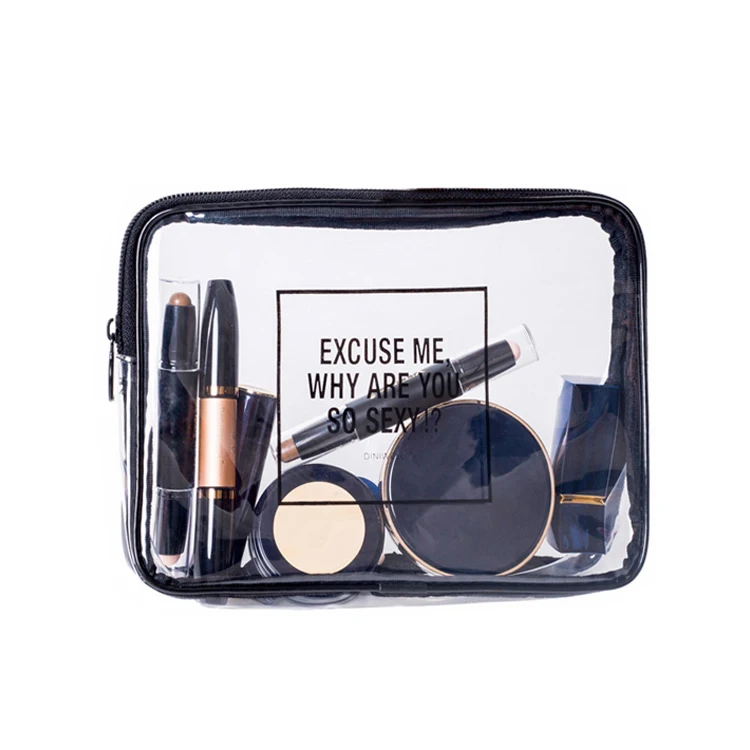 

Yaeshii Logo Custom Waterproof Transparent Ziplock Bags Custom Makeup Clear Bag