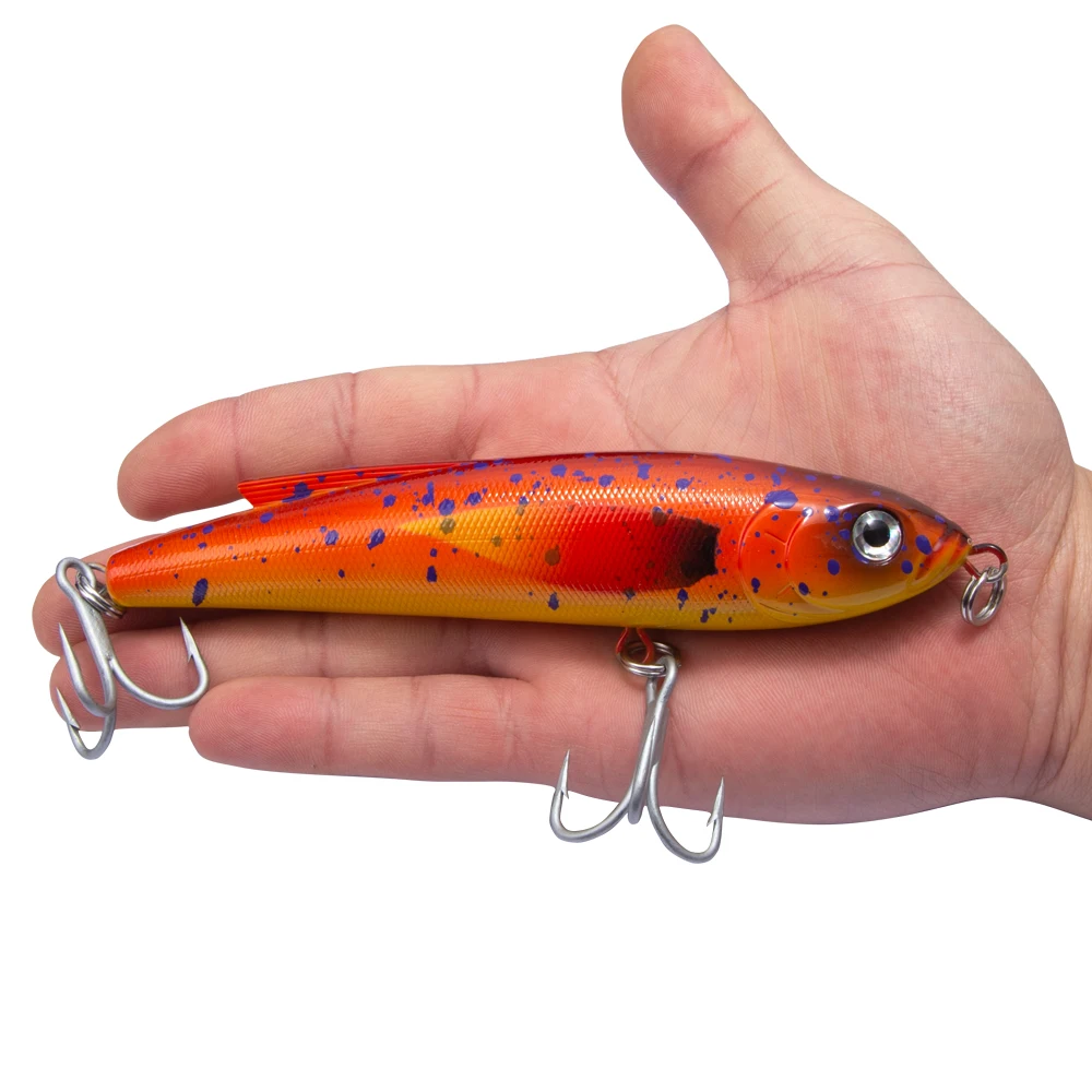 

Hunthouse wholesale saltwater 3D eyes artificial bait 140mm 70g sinking pencil fishing lure, 8 colors