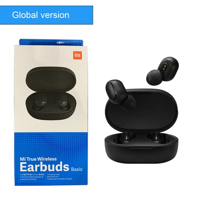 A6S TWS Mi True Wireless Bluetooth Earphones Stereo Bass Bluetooth 5.0 With Mic Handsfree Earbuds for Xiaomi Redmi Airdots Phone