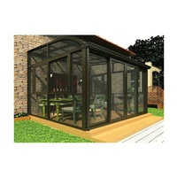 

thermal break aluminum lowe tempered glass winter garden/greenhouse/g sunroom provided by china manufacturer