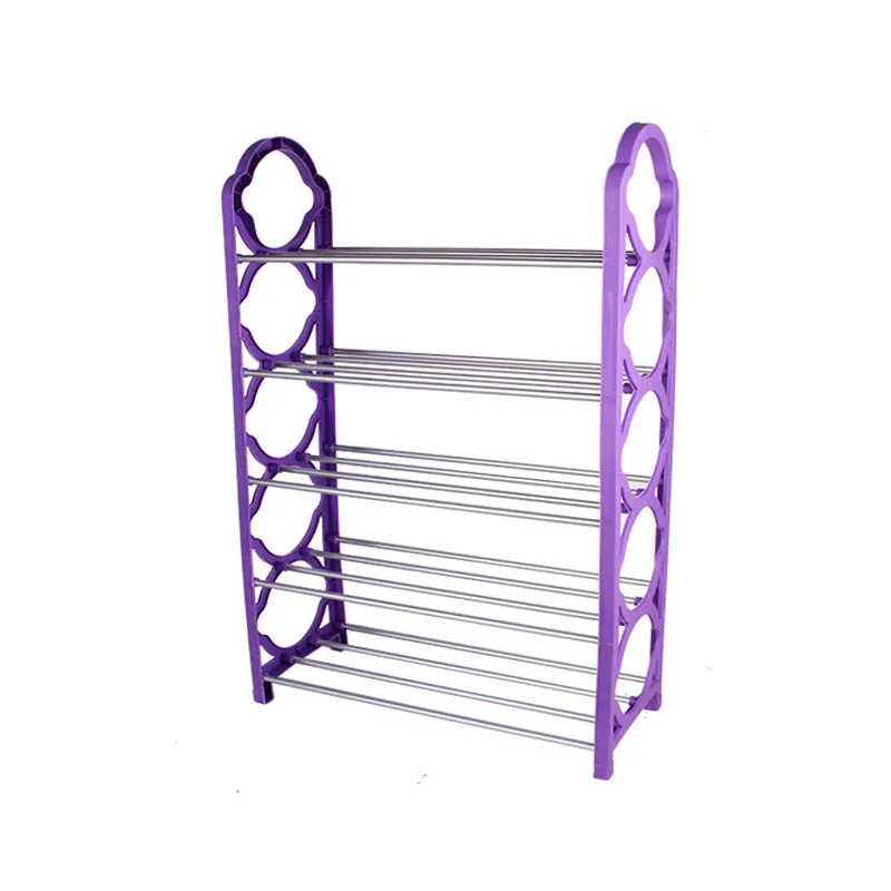 
Factory wholesale cheap five-layer simple assembly plastic shoe rack 