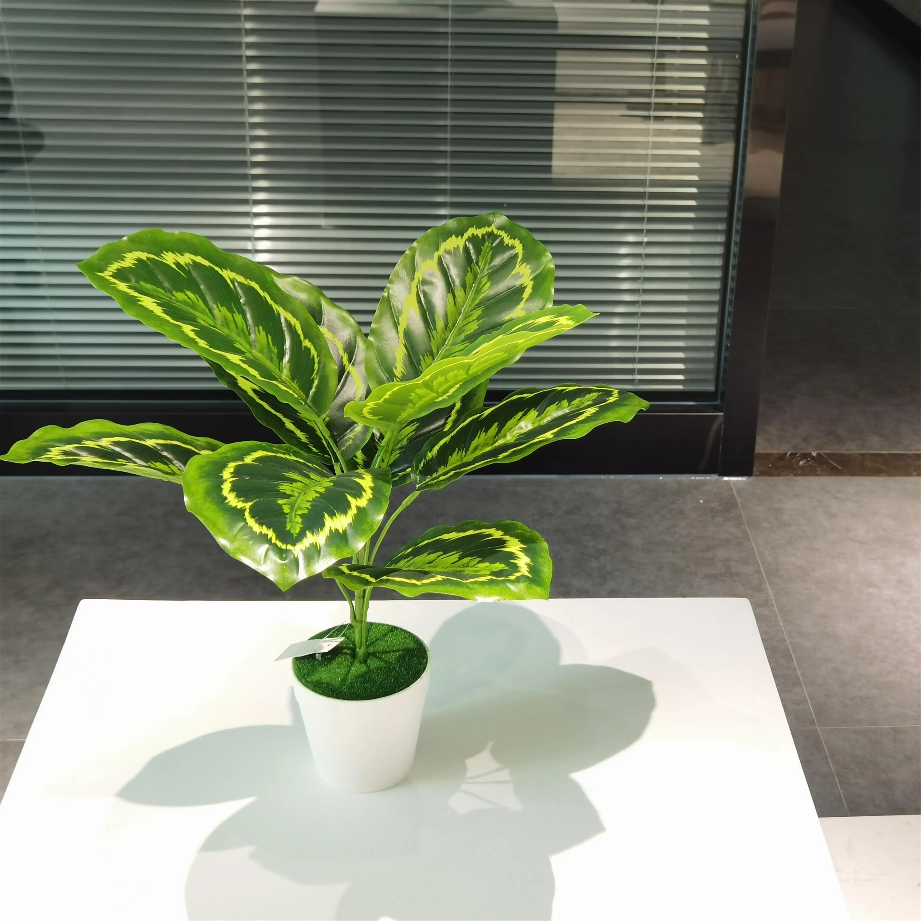 

YD8735-4 Artificial Small Plants For Home Decoration Bonsai Plants Artificial Plastic For Decoration, Green