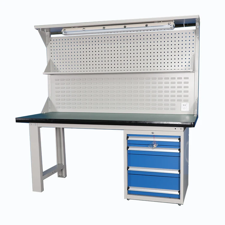 Electronic Industrial Assembly Workshop Table Heavy Duty Garage Workbench