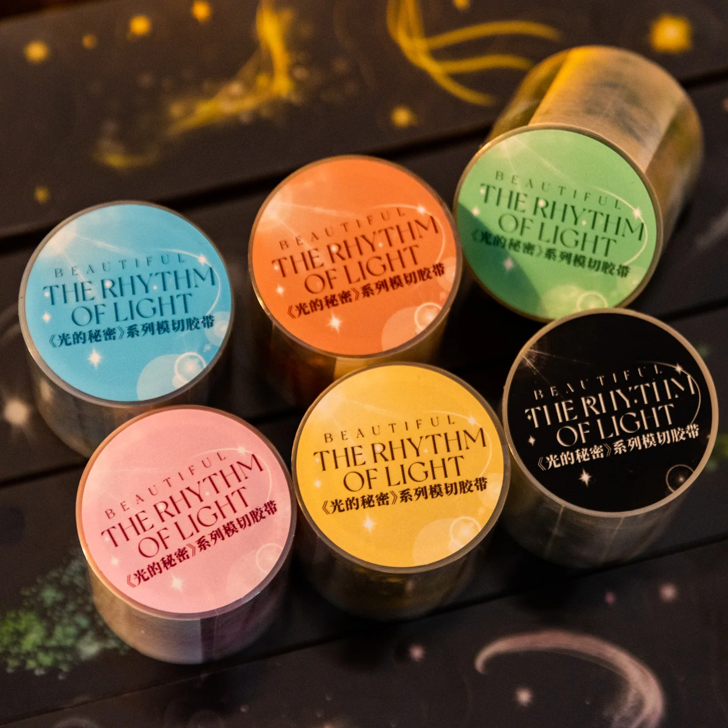 1Roll Tape the Secret of Light Series Halo Theme Handbook DIY Material Decoration Loop Stickers