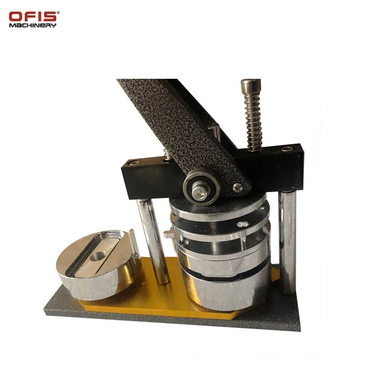 68*24mm Manual Rectangle Pin Maker Machine Button Badge Making Machine