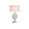 Fashion Mulberry Leaves Glass Desk Light Hotel Beside Table Lamp