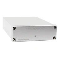

FXAUDIO BOX02 Mini Phono Preamp Turntable Preamplifier Box for MM and MC with 12Volt AC Apater RCA input Silver