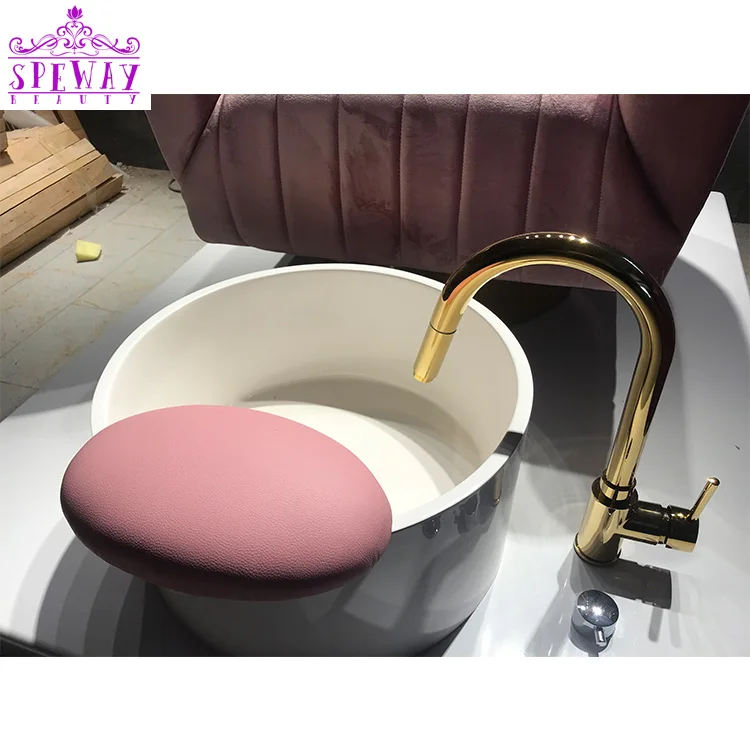 

white round foot spa pedicure sink magnetic jet salon ceramic pedicure bowl, Optional