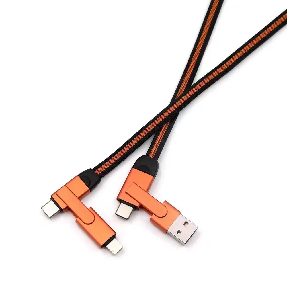 

2021 Universal PD 6in1 USB Cable 3A Nylon Braided OTG Type C to Type C Cable for IPhone Samsung Huawei OTG USB Phone Cable