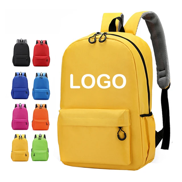

Hot Sale Custom Logo Unisex Children Backpack Bag Waterproof Durable 600D Polyester Primary School Bags Backpack, As picture