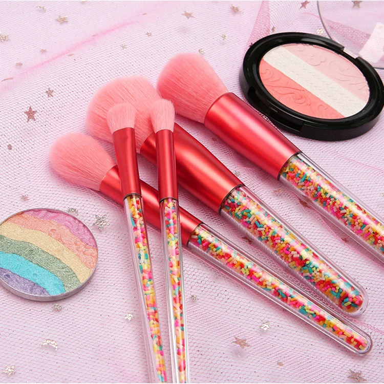 

Candy Makeup Brush Beauty Tools Transparent Makeup Brush Set Granular Crystal Handle Makeup Brush, 1colors