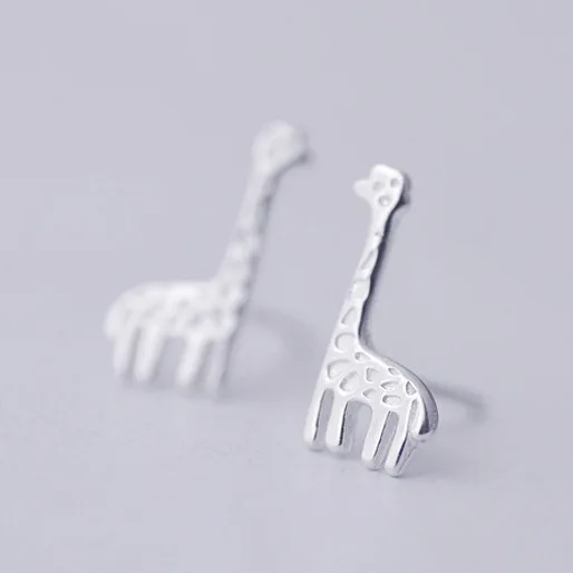 REETI 925 sterling silver giraffe Stud Earrings for Women Elegant Wedding Jewelry