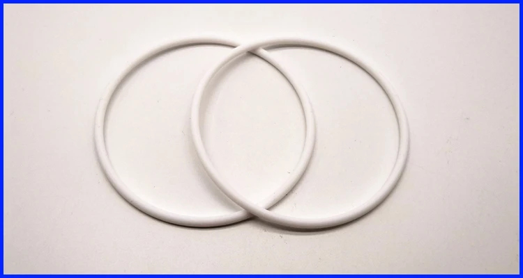 High Temperature Resistant White Virgin Pure PTFE O Ring Seal By CNC Process
