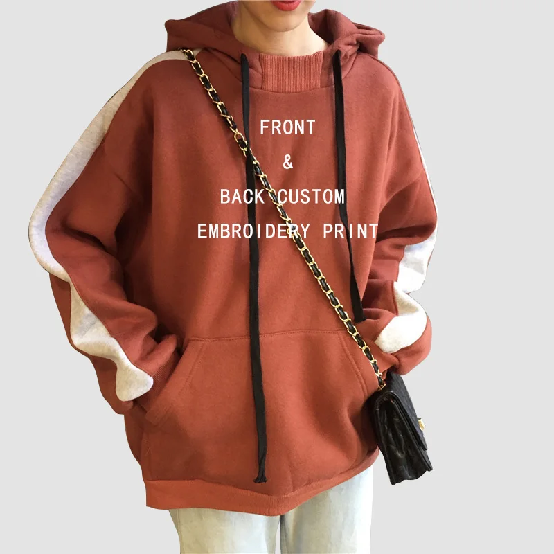 

Halter hooded casual loose sweatshirts women pullover hoodies