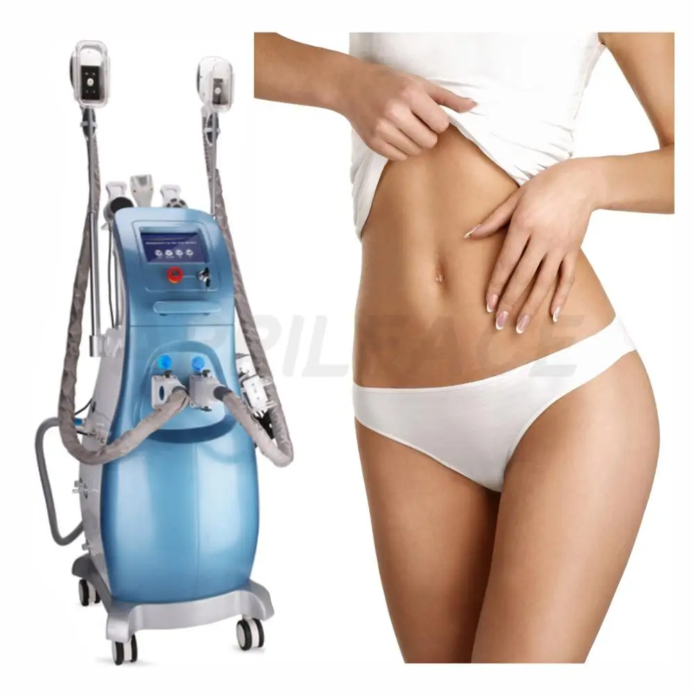 

vacuum cryotherapy cavitation rf body slimming machine, White