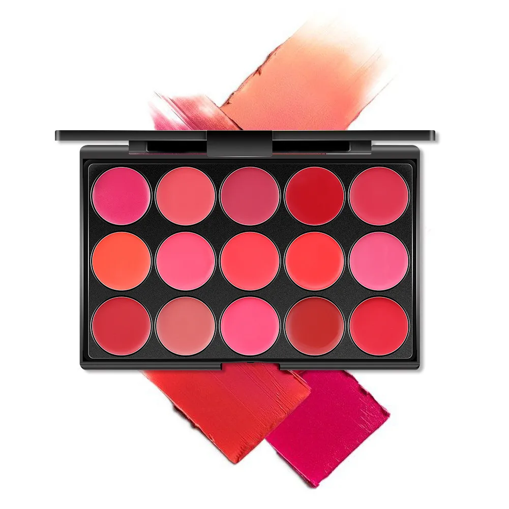

Wholesale Lipgloss 15-color Moisturizing Waterproof Lipstick Plate