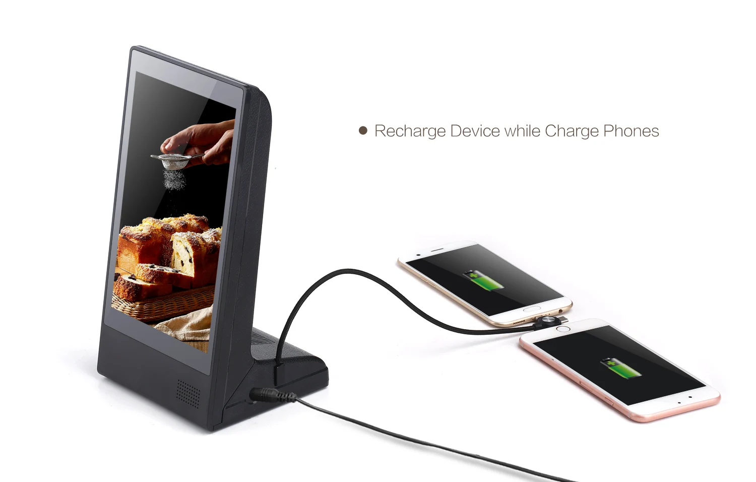 
FYD-898 New Restaurant Desktop Table Stand WiFi Small Screen Android Digital Menu Video Advertising Panel Display AD Player 