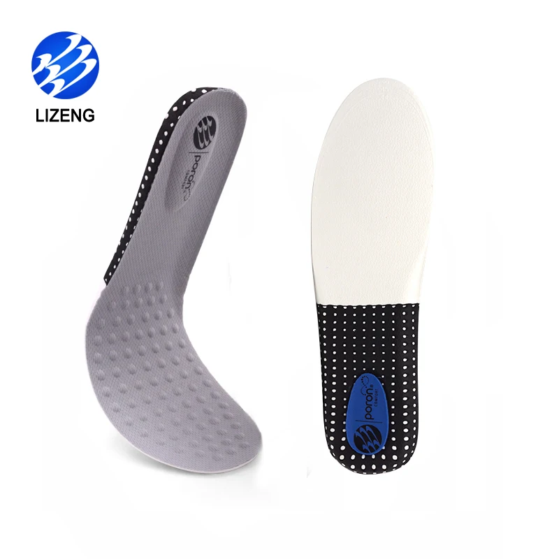 

Athletic Sports Poron Health Insoles For Running, White/black