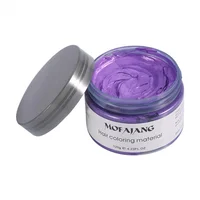 

MOFAJANG Hair Color Styling Promades Wax Ash Grey Strong Hold Temporary Hair Dye Gel Mud Easy Wash Hair Coloring Wax 120g