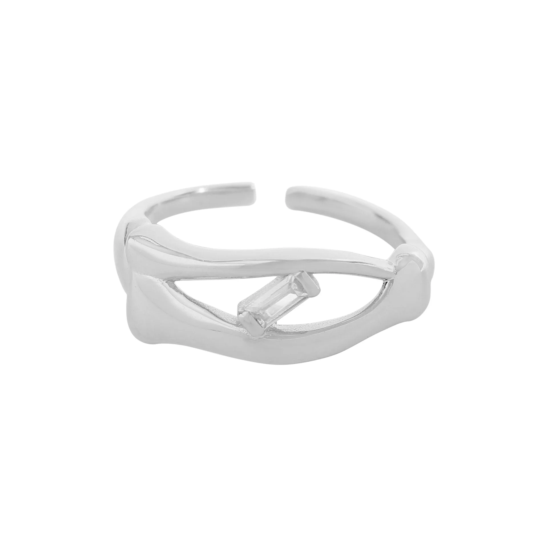 

VIANRLA 925 Sterling Silver Ring Minimalist Style 18K Gold Plated Ring Support Dropshipping Free Laser Logo