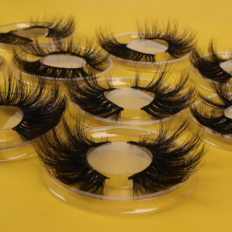 

25mm 3d Mink Luxury Eyelashes Vendor Wholesale Natural Long Thick False Eyelashes Extension Fluffy 3D Mink Lashes Bulu Mata