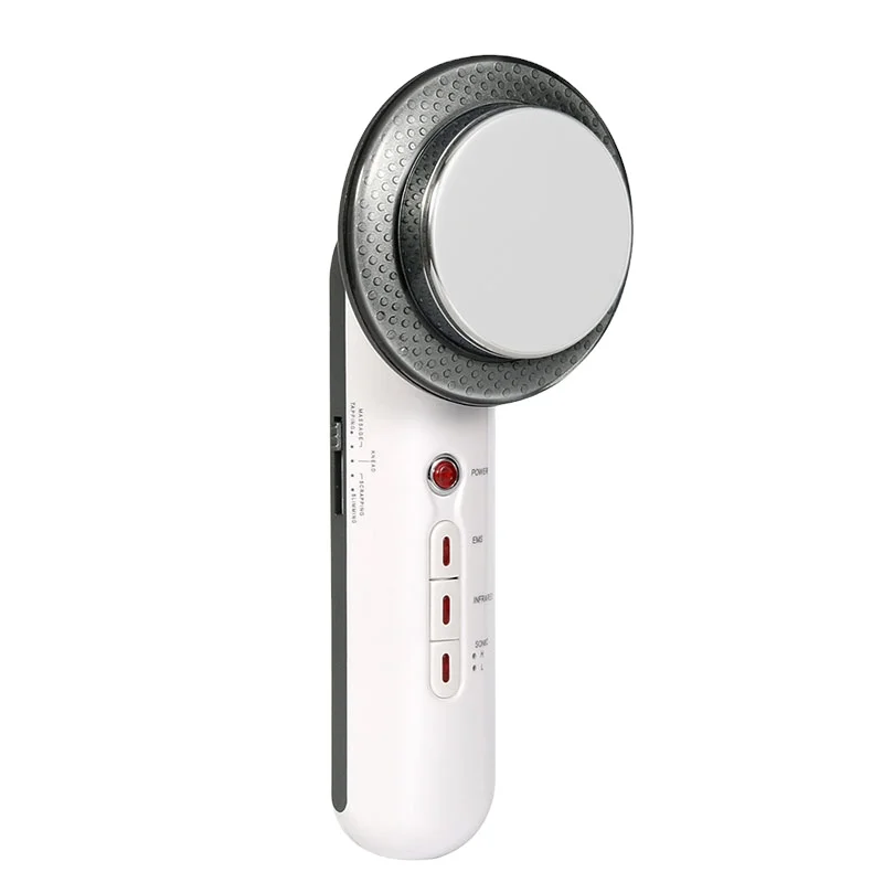 

Shenzhen Iksbeauty ems handheld body cellulite fat burner portable ultrasonic 3 in 1 slimming shaping beauty machine, White