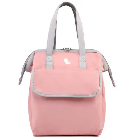 

New Insulated Reusable Pink Tote Cooler Bags Lunch Bag Lunch Box for Men Women Work School Office Picnic Hiking For Kids Adult, Customized color