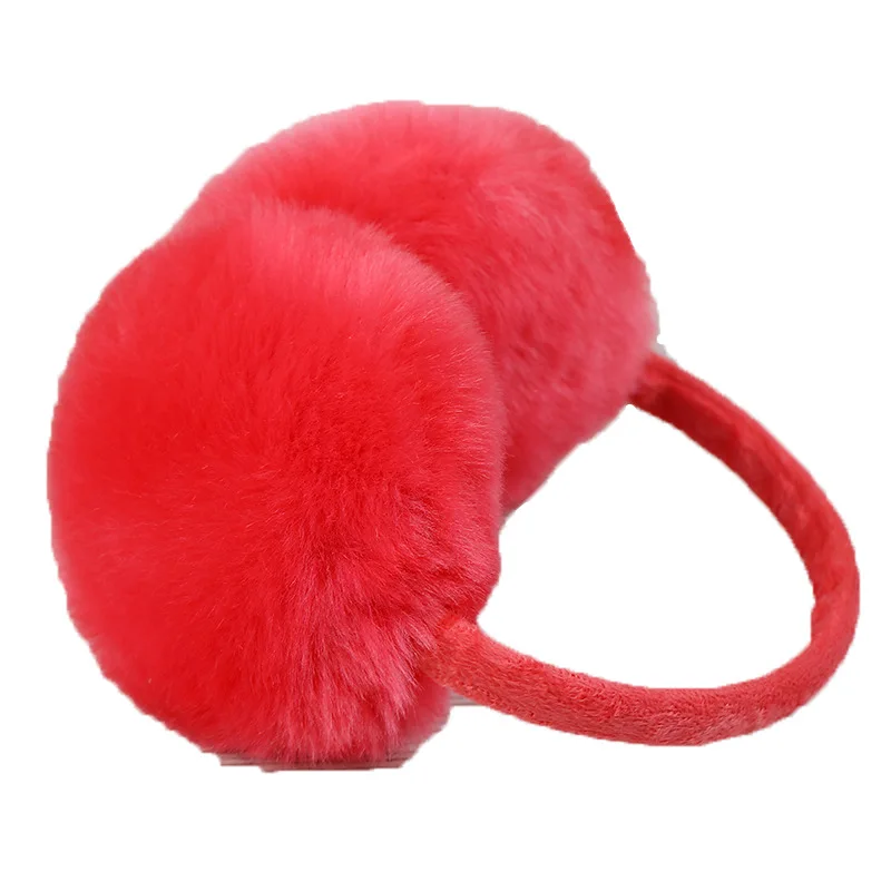 

Winter after wearing earmuffs men and women universal plush warm earmuffs cute warm hair ear bag