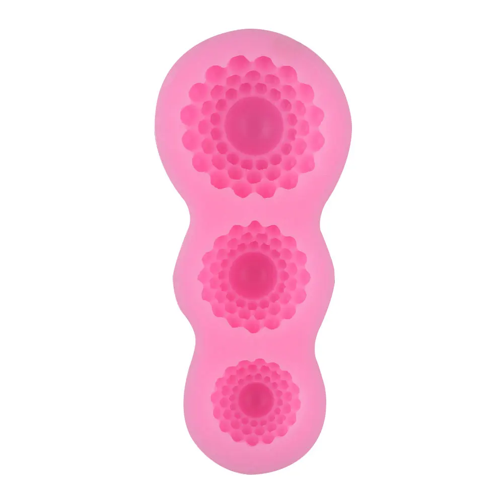 

Well-designed exquisite silicone button flower shaped mold silicone mold, Pink