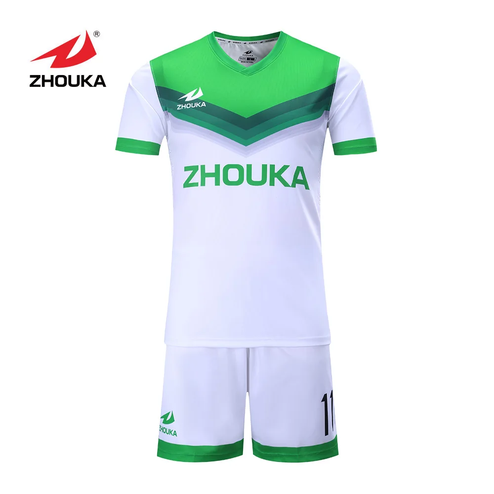 

ZHOUKA new products men football t-shirt set custom football sports jersey soccer Jersey football uniforms