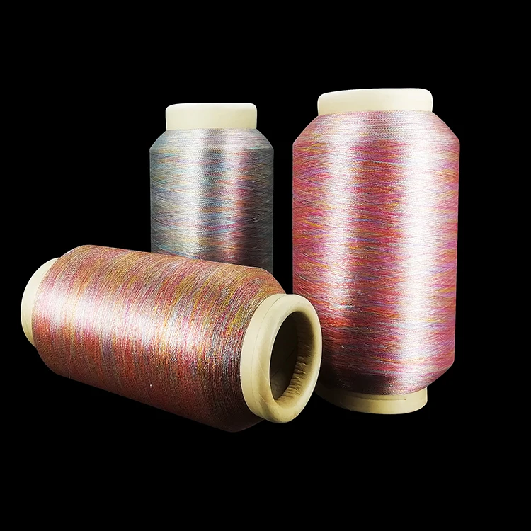 
Very fine colorful Polyester lurex yarn melange yarn Metallic Yarn 