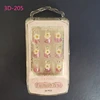 fake nails dry flower decorated 3D design false nail tips artificial nails